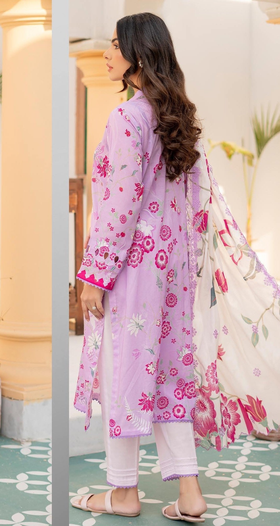 Gull Jee Premium Embroidered | Unstitched 3-piece Lawn