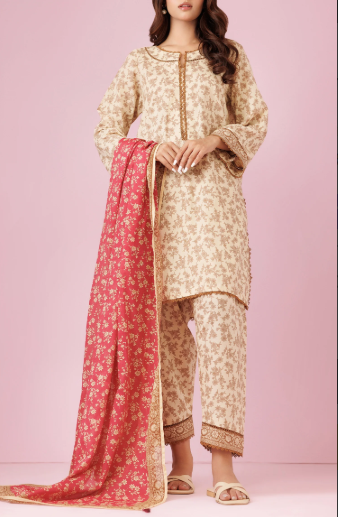Orient Unstitched | 3 Piece | Printed Lawn